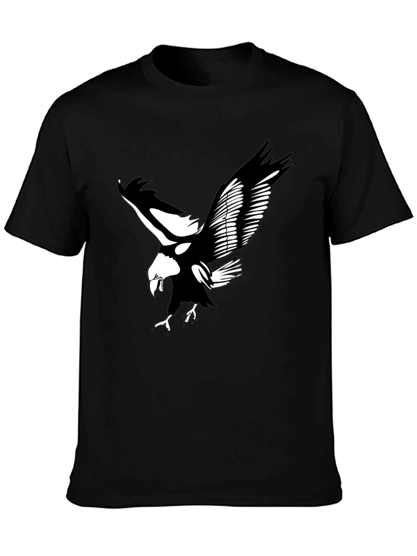 Black Black Eagle Graphic Tee | Bold & Stylish Men's T-Shirt view 3