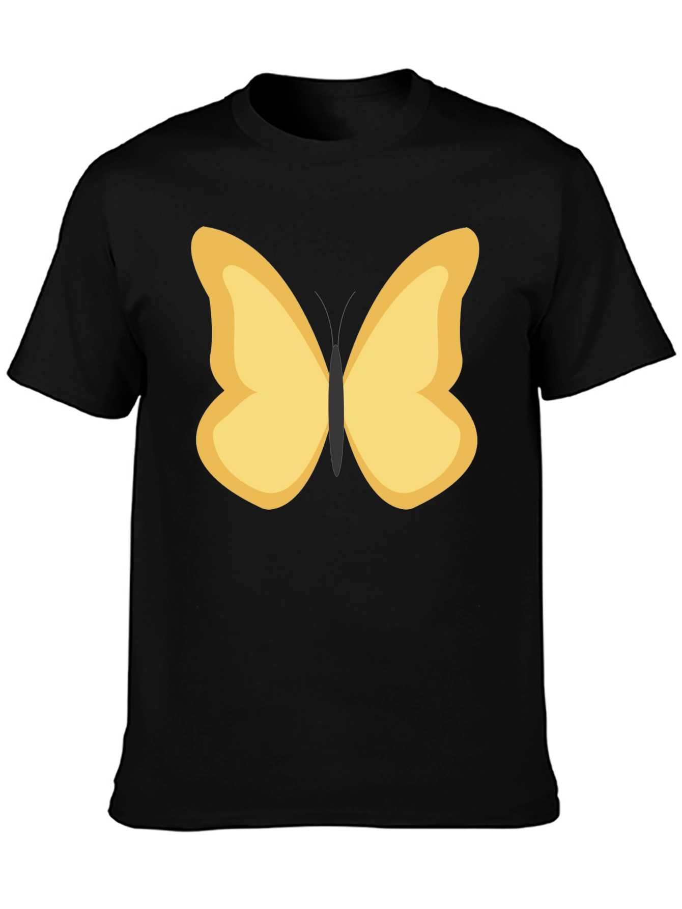 Black Butterfly Graphic Tee - Stylish Casual Wear view 3