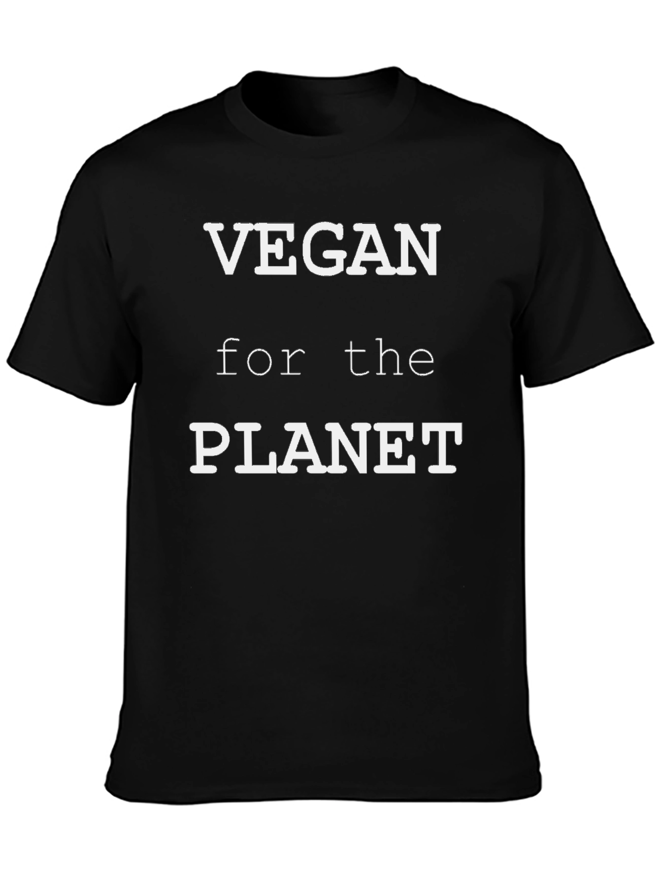 Black Vegan for the Planet T-Shirt view 3