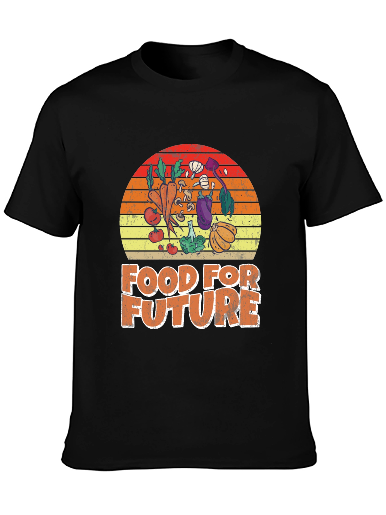 Black Food for Future Graphic T-Shirt view 3