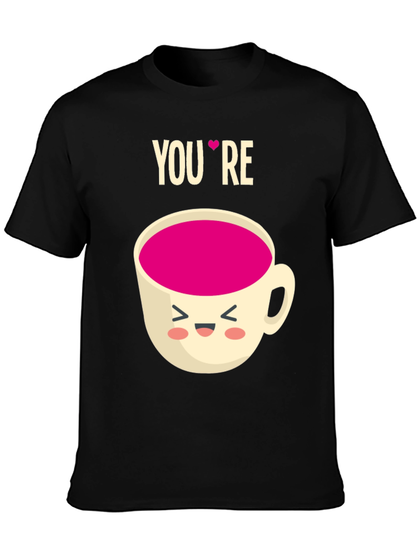 Black You're My Cup of Tea Graphic Tee - Black view 3