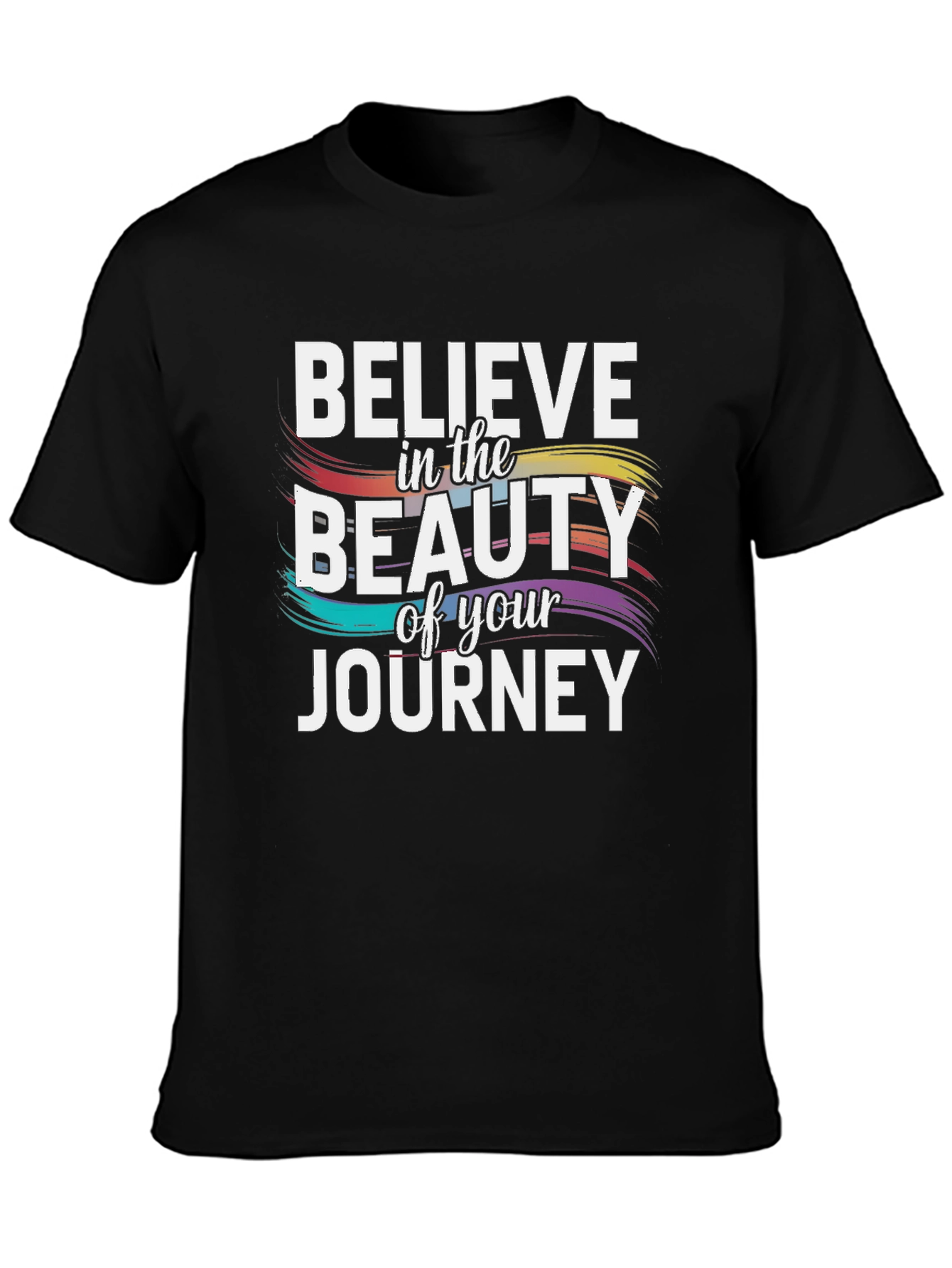 Black Believe in Beauty Journey T-Shirt view 3