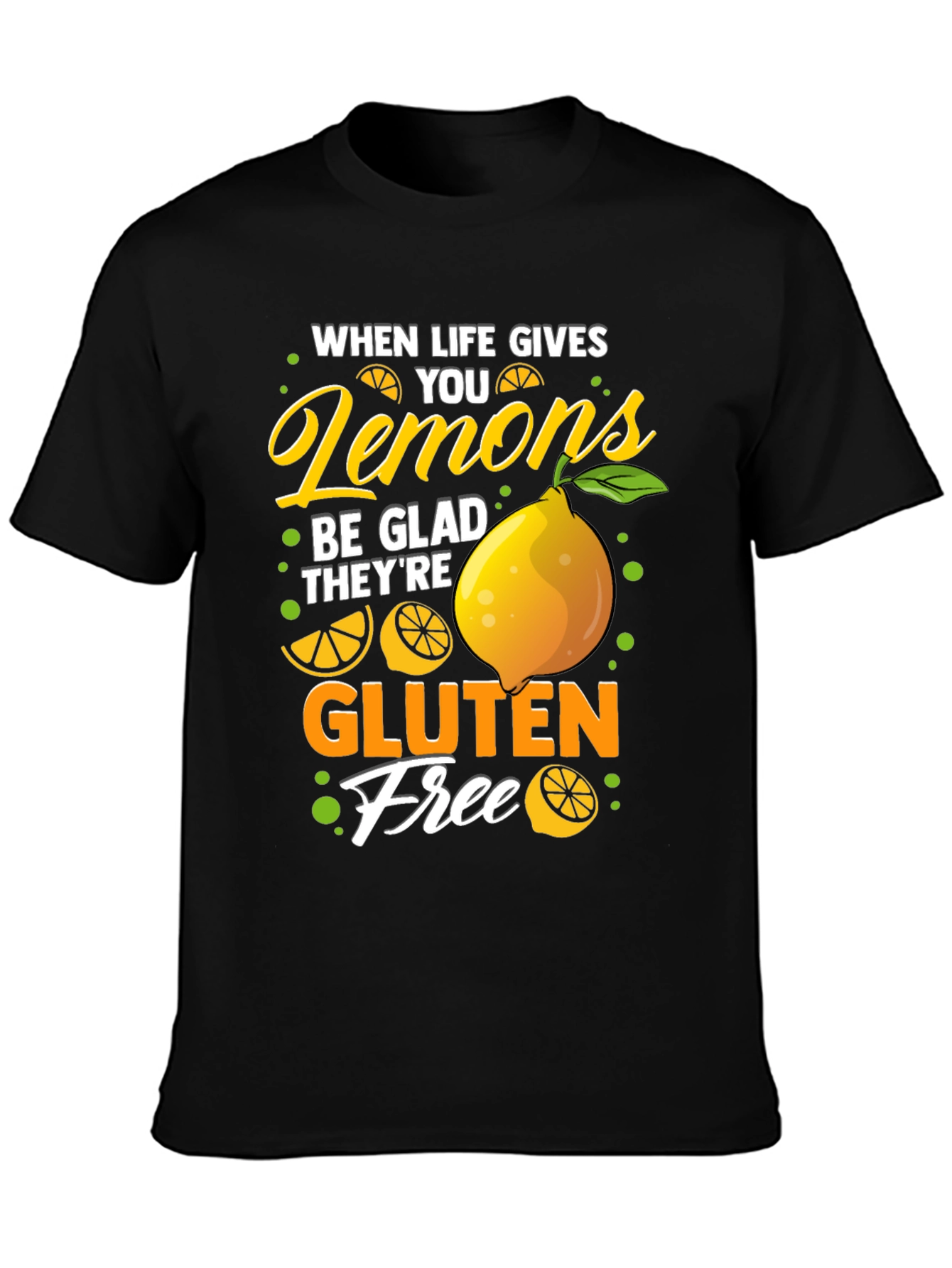 Black Lemon Gluten Free Graphic Tee view 3