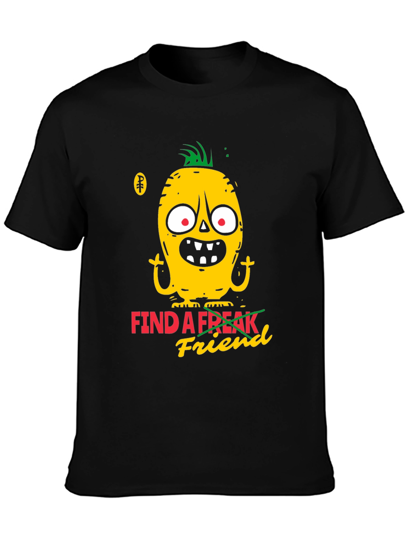 Black Find a Freak Friend Graphic Tee - Black view 3