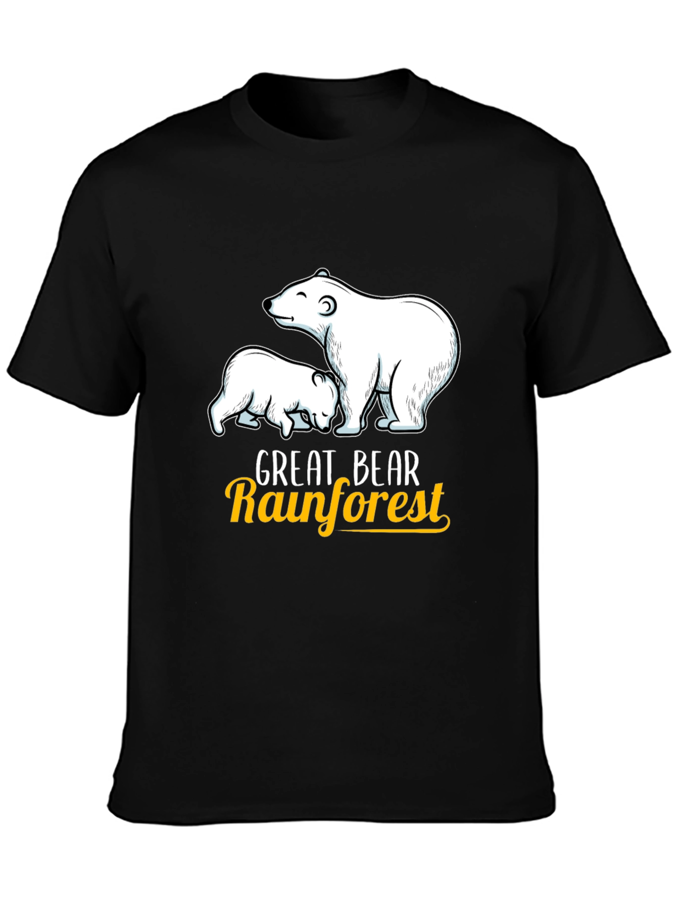Black Great Bear Rainforest T-Shirt view 3