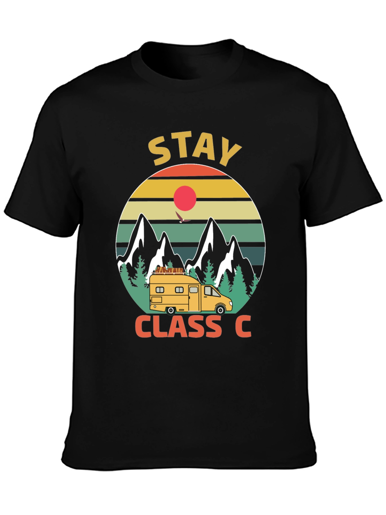 Stay Class C Camping T-Shirt - Mountain Adventure - 3