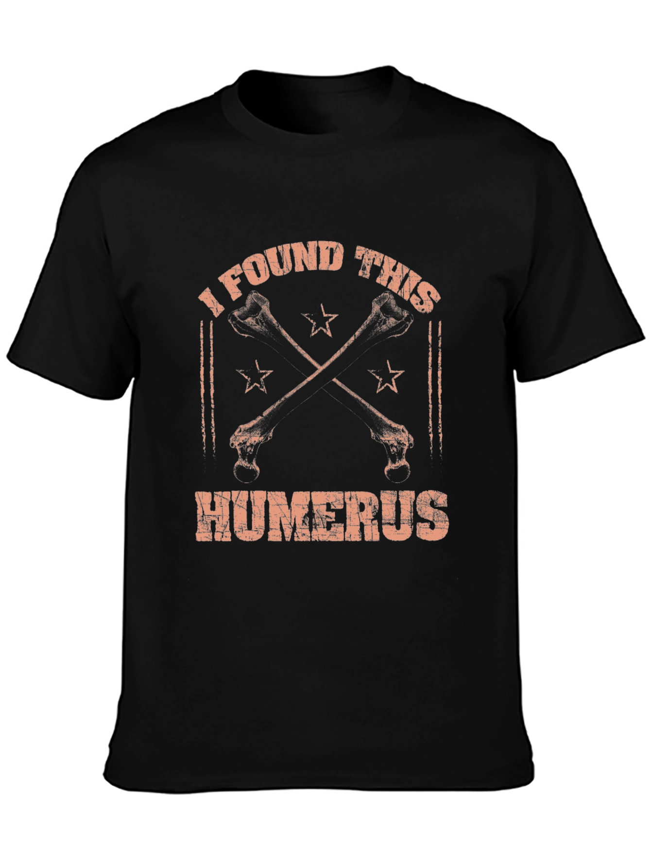 Black I Found This Humerus T-Shirt view 3