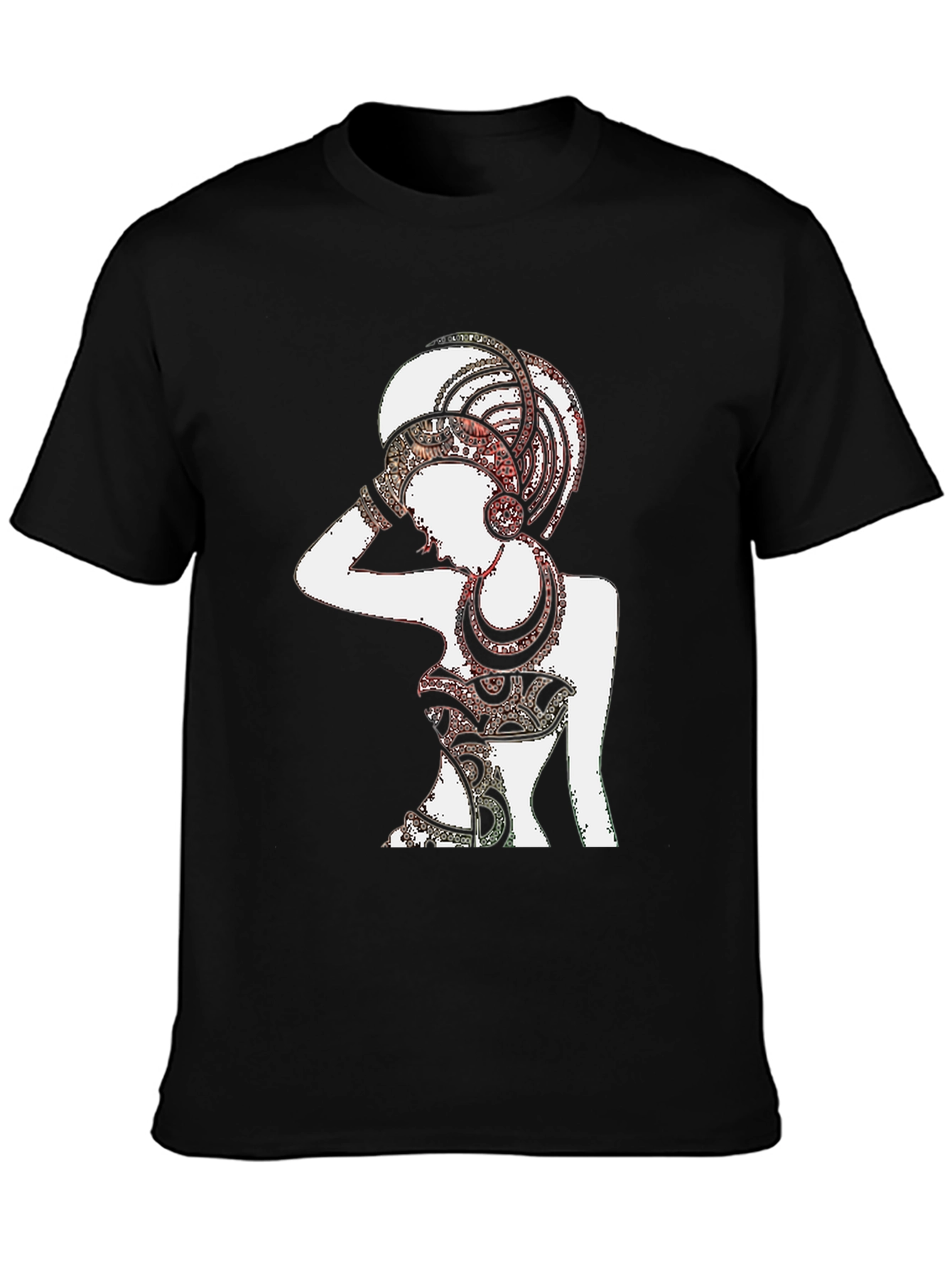 Black Boho Chic Graphic Tee view 3