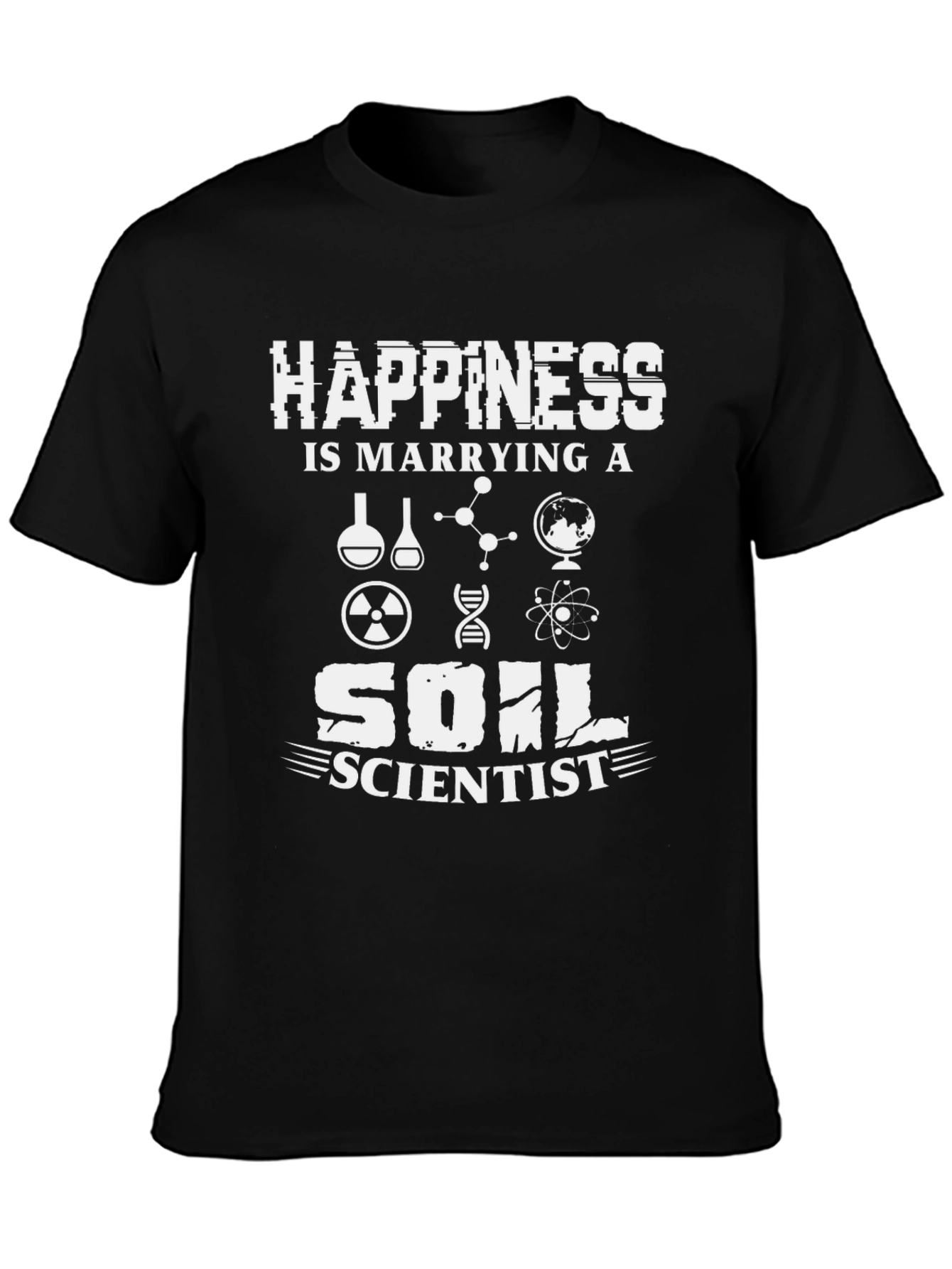 Black Happiness is Marrying a Soil Scientist T-Shirt view 3