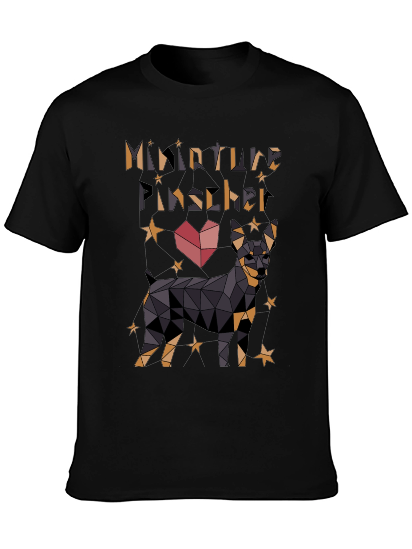 Black Miniature Pinscher Graphic Tee view 3