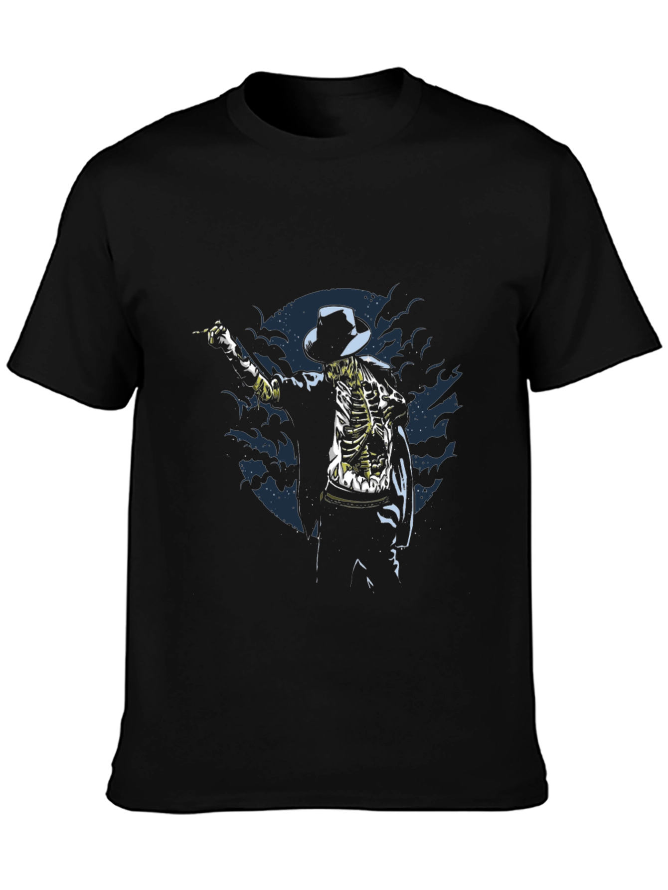 Black Skeleton Michael Jackson T-Shirt - Thriller Dance Tee view 3