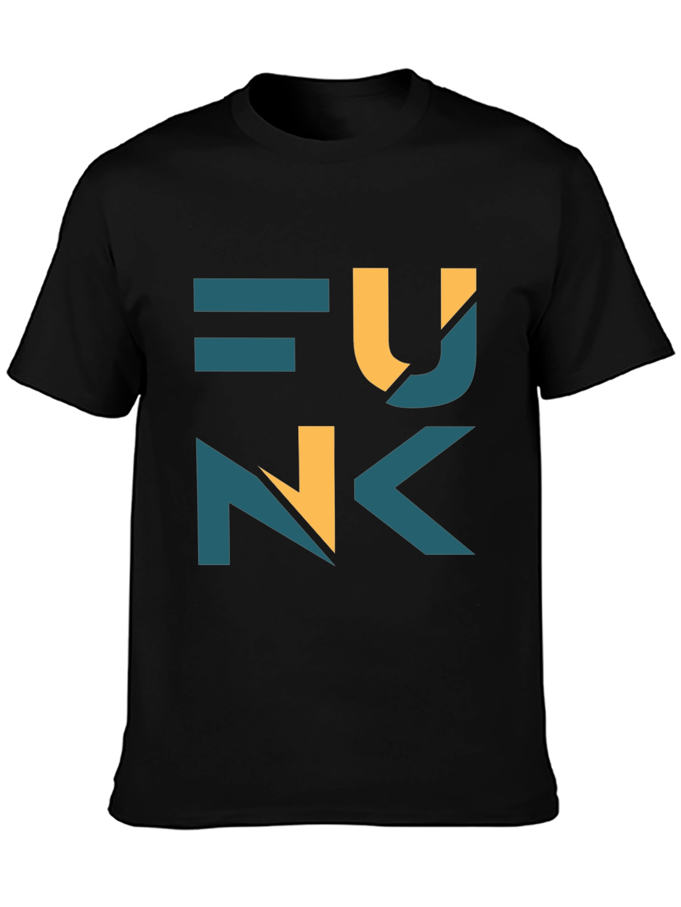 Black Funk Graphic Print Black T-Shirt view 3