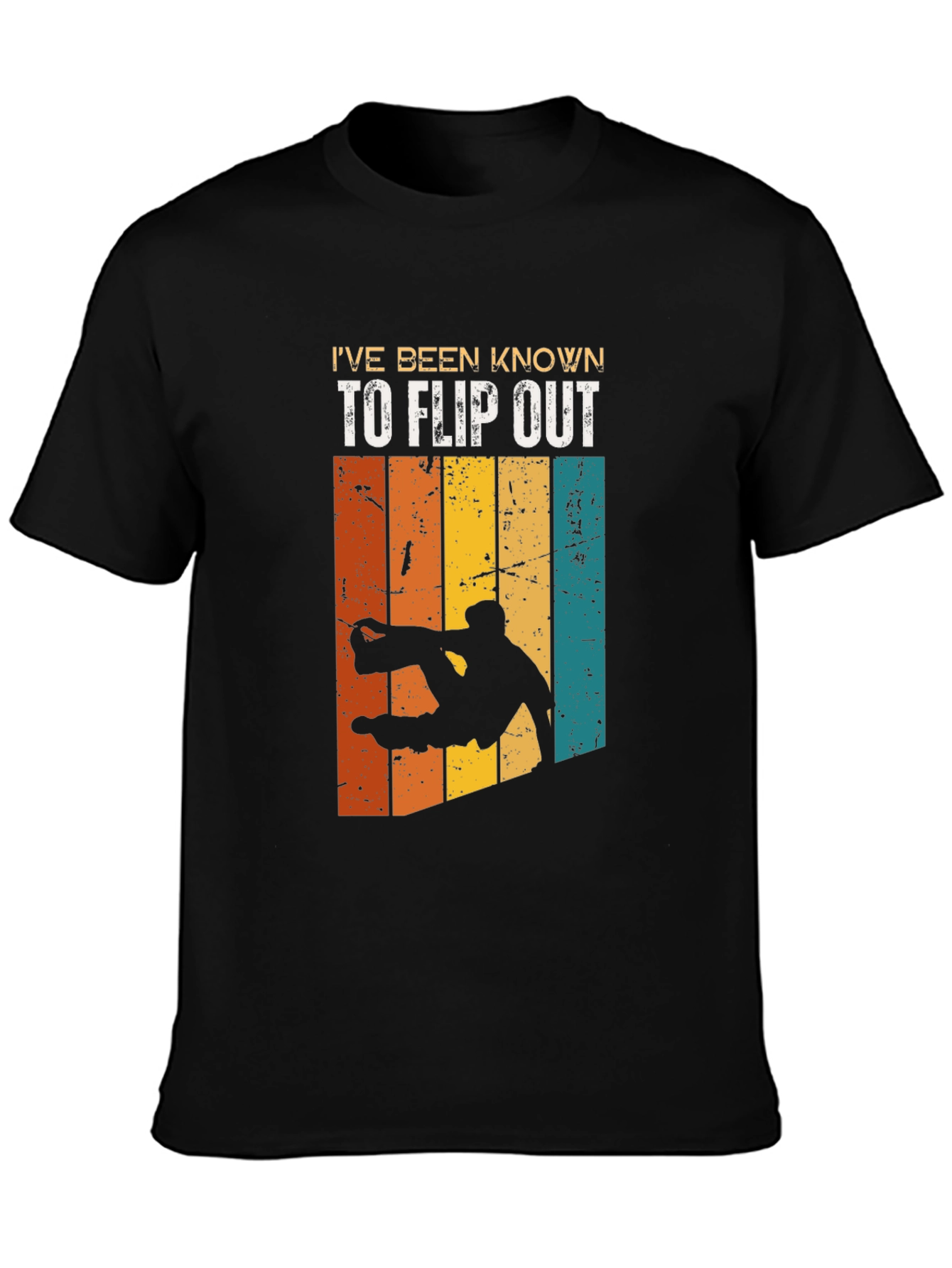 Black I've Been Known To Flip Out T-Shirt view 3