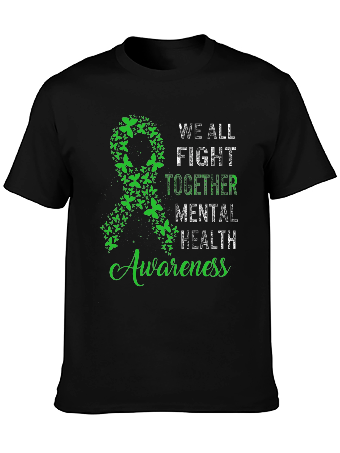 Black Mental Health Awareness T-Shirt view 3