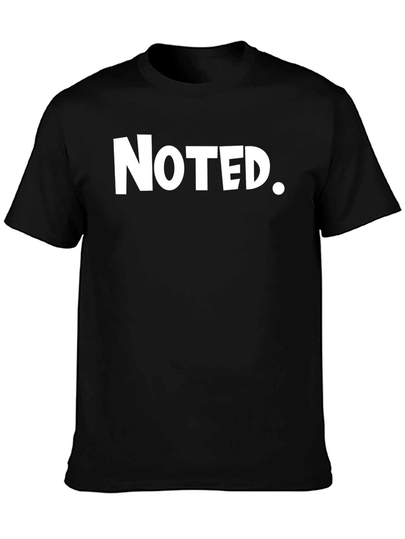Black Noted. Black Graphic Tee view 3