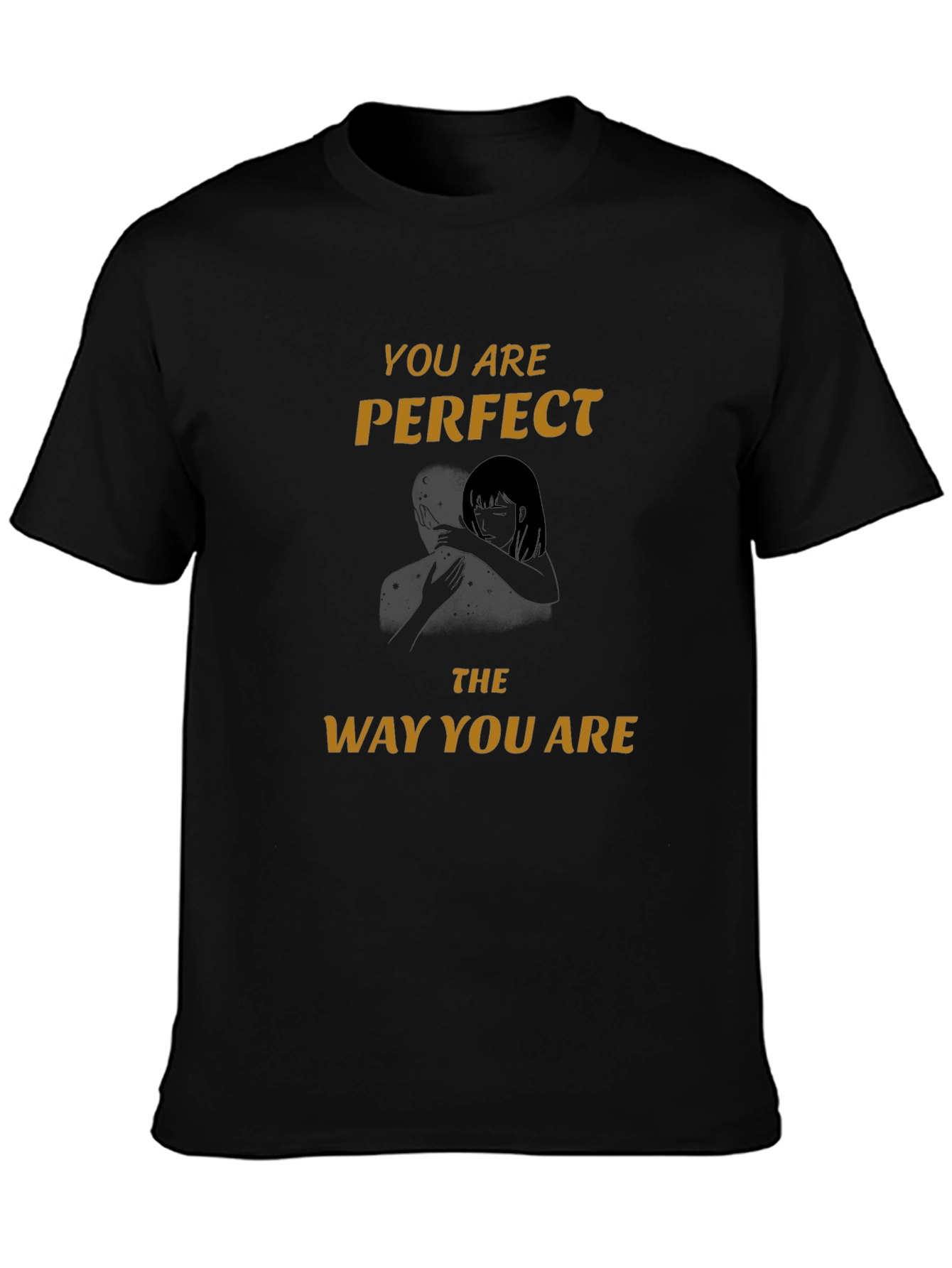 Black Perfect The Way You Are Black Graphic Tee view 3