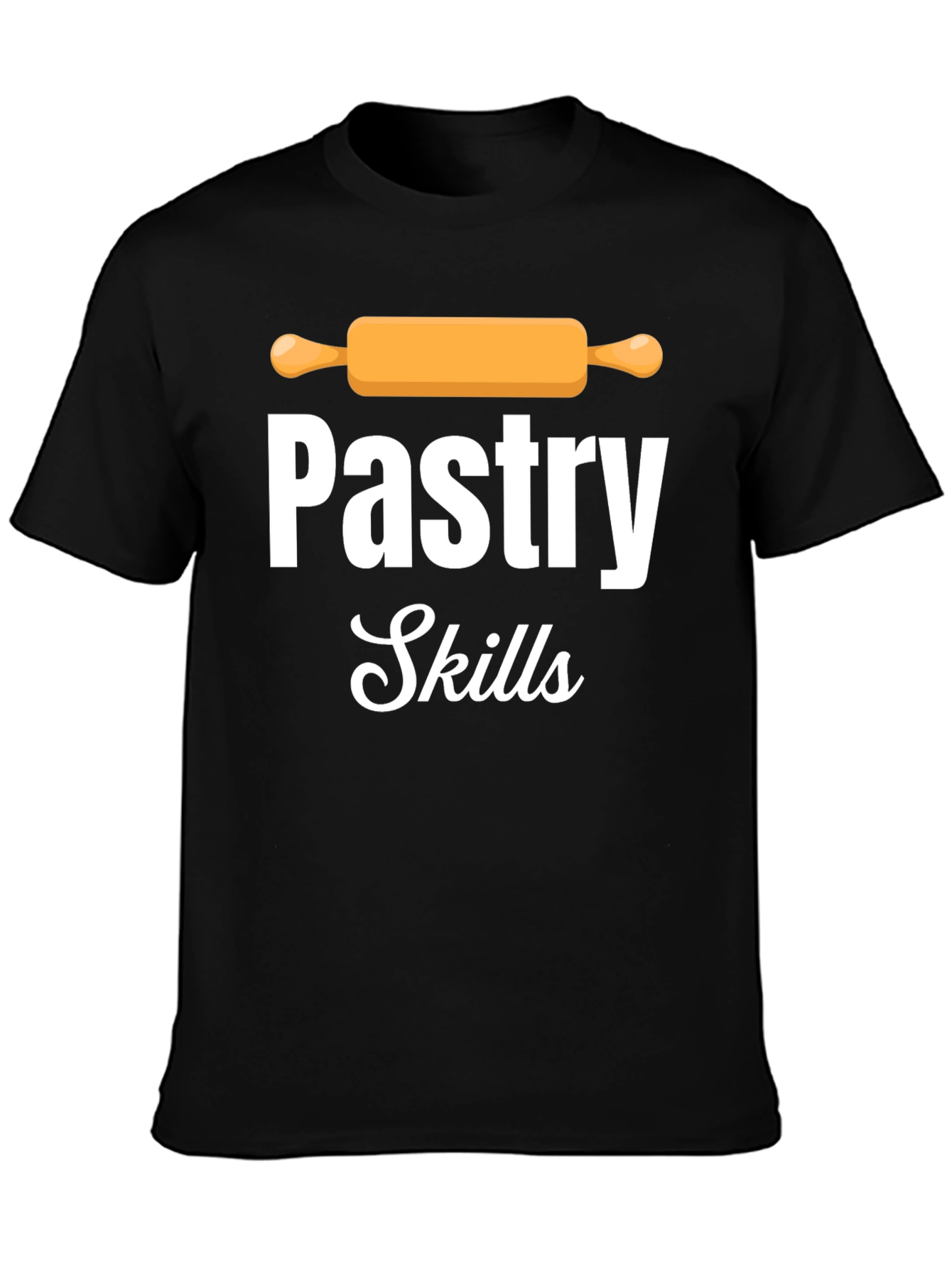 Black Pastry Skills T-Shirt - Baker Gift view 3