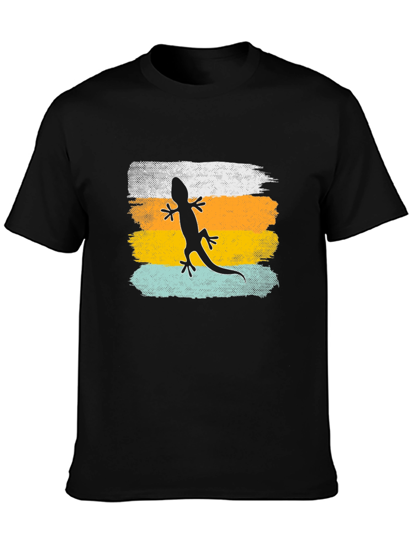 Black Retro Lizard Graphic Tee view 3