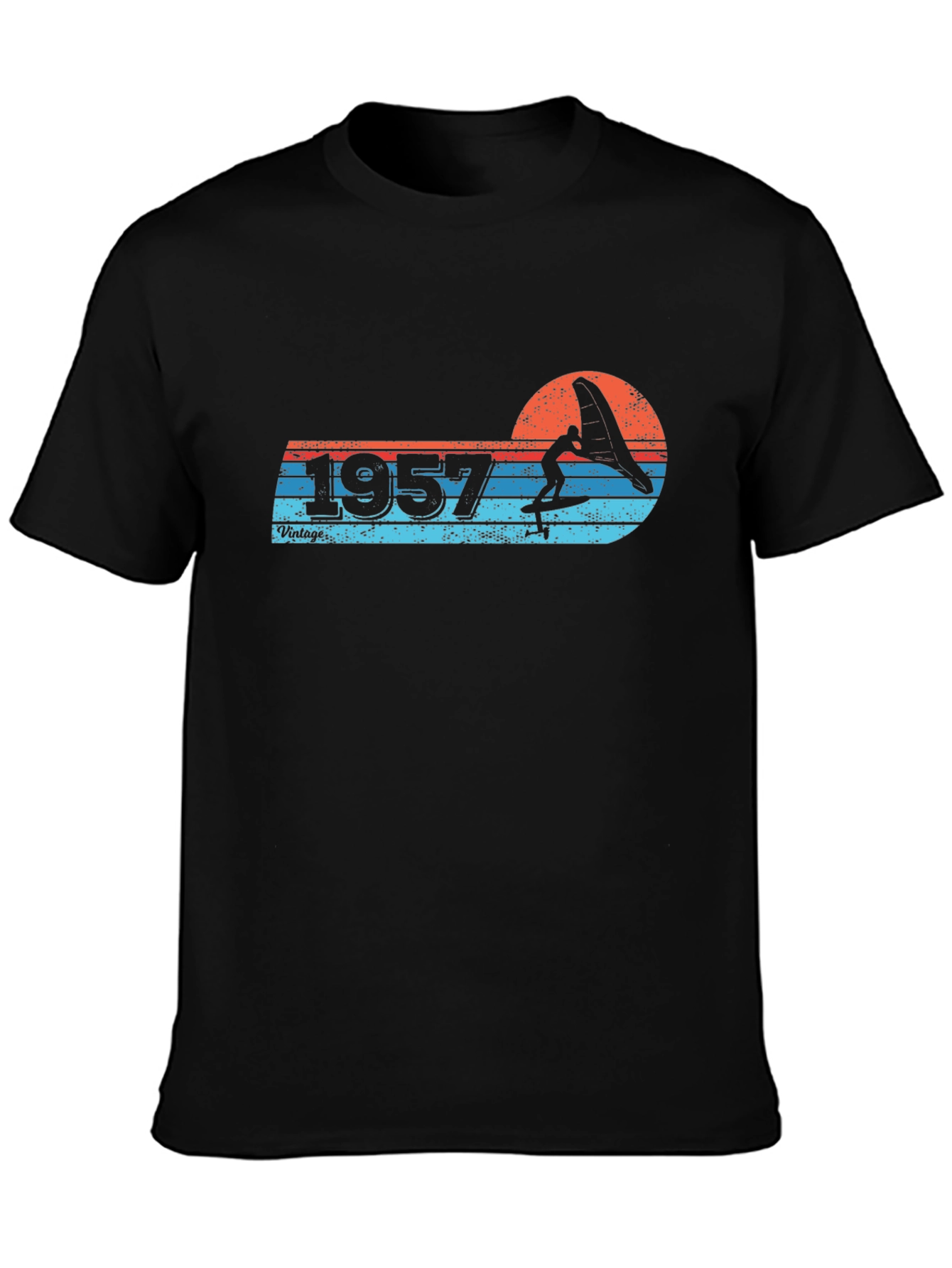 Black Vintage 1957 Watersport T-Shirt view 3