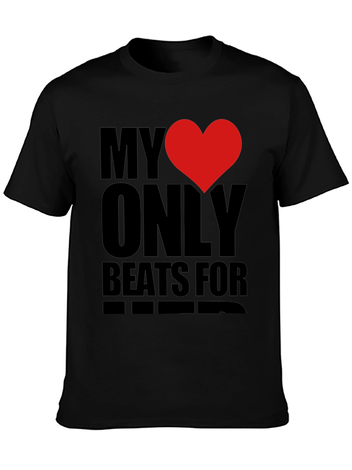 Black Heart Beats T-Shirt view 3