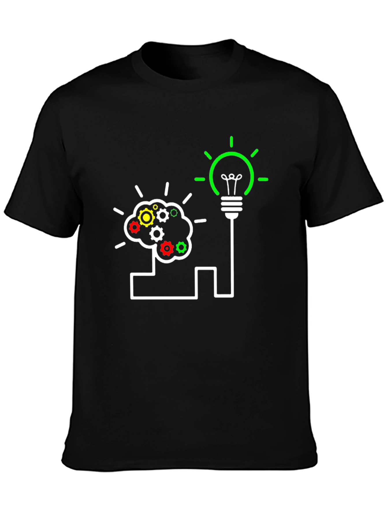Black Brainstorming Idea T-Shirt view 3