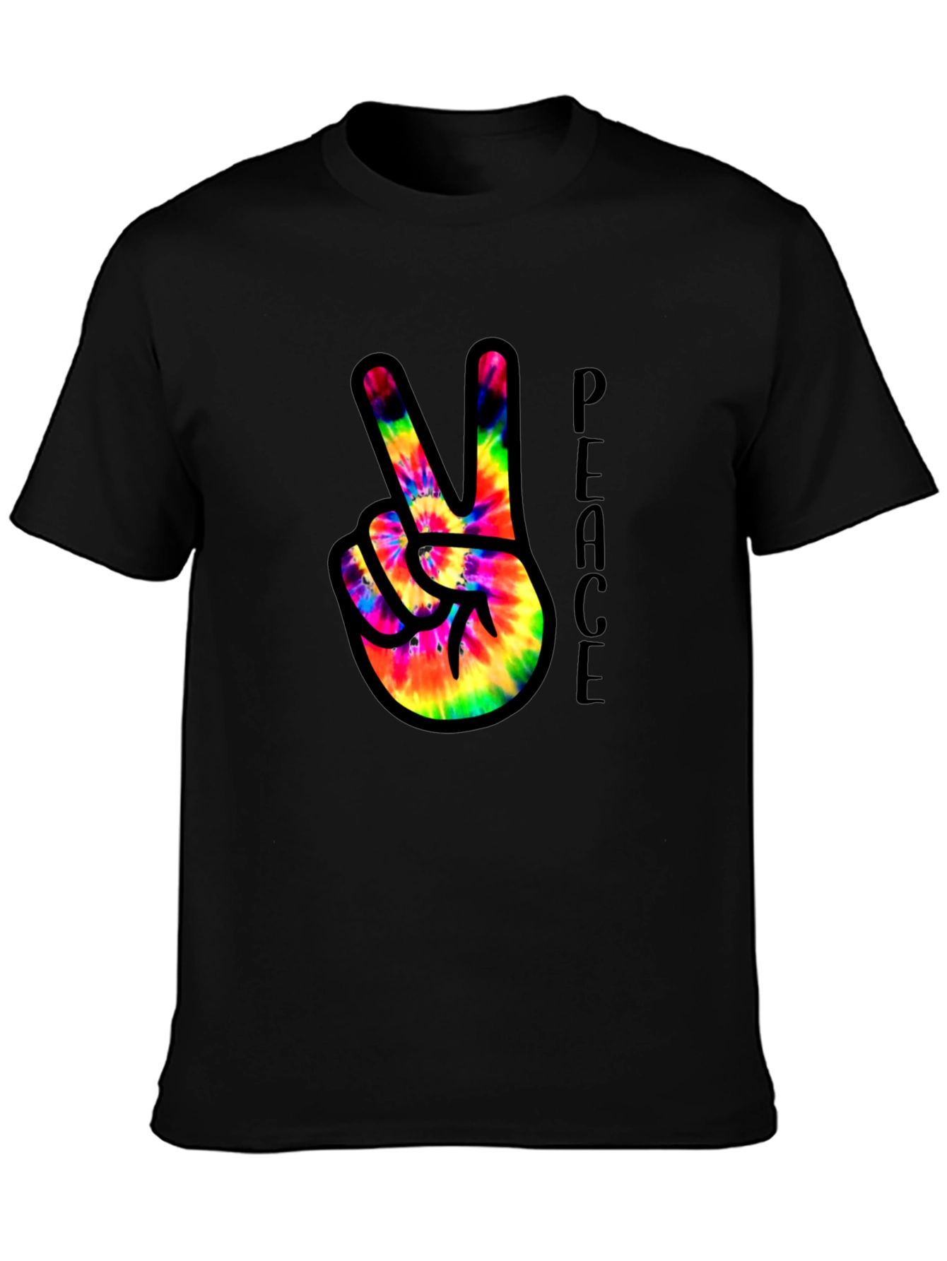 Peace Sign Tie-Dye T-Shirt - 3