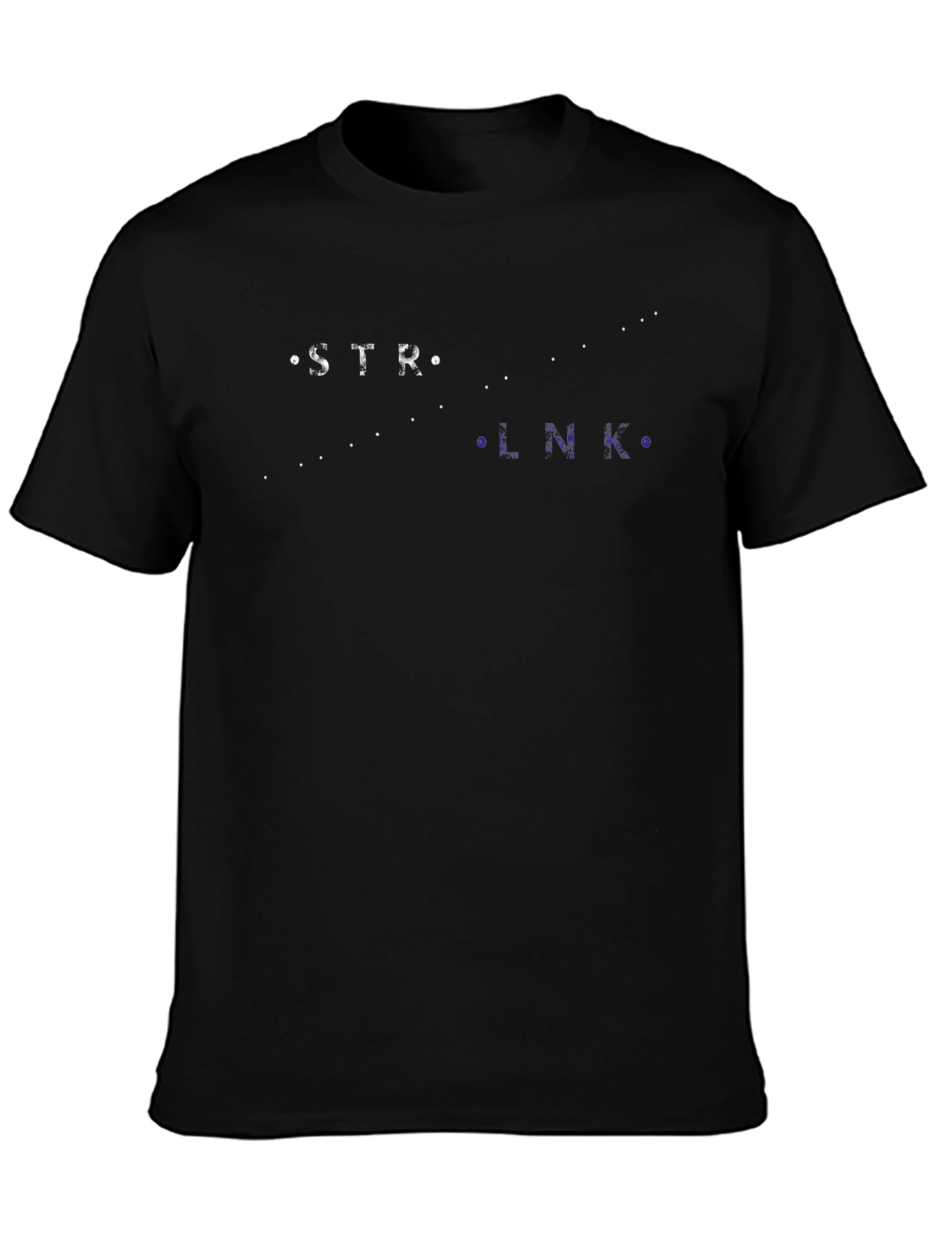 Black Strong Link Constellation Graphic Tee - Soft Cotton view 3