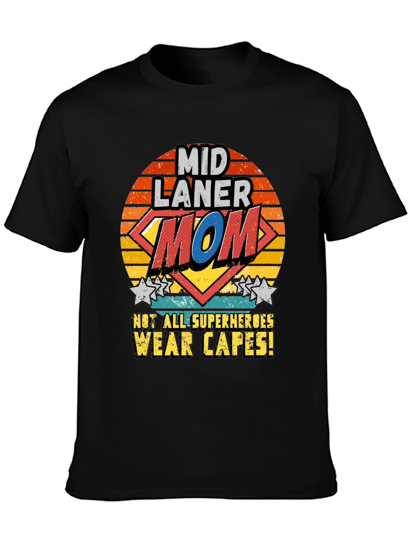 Mid Laner Mom T-Shirt - Super Hero Tee - 3