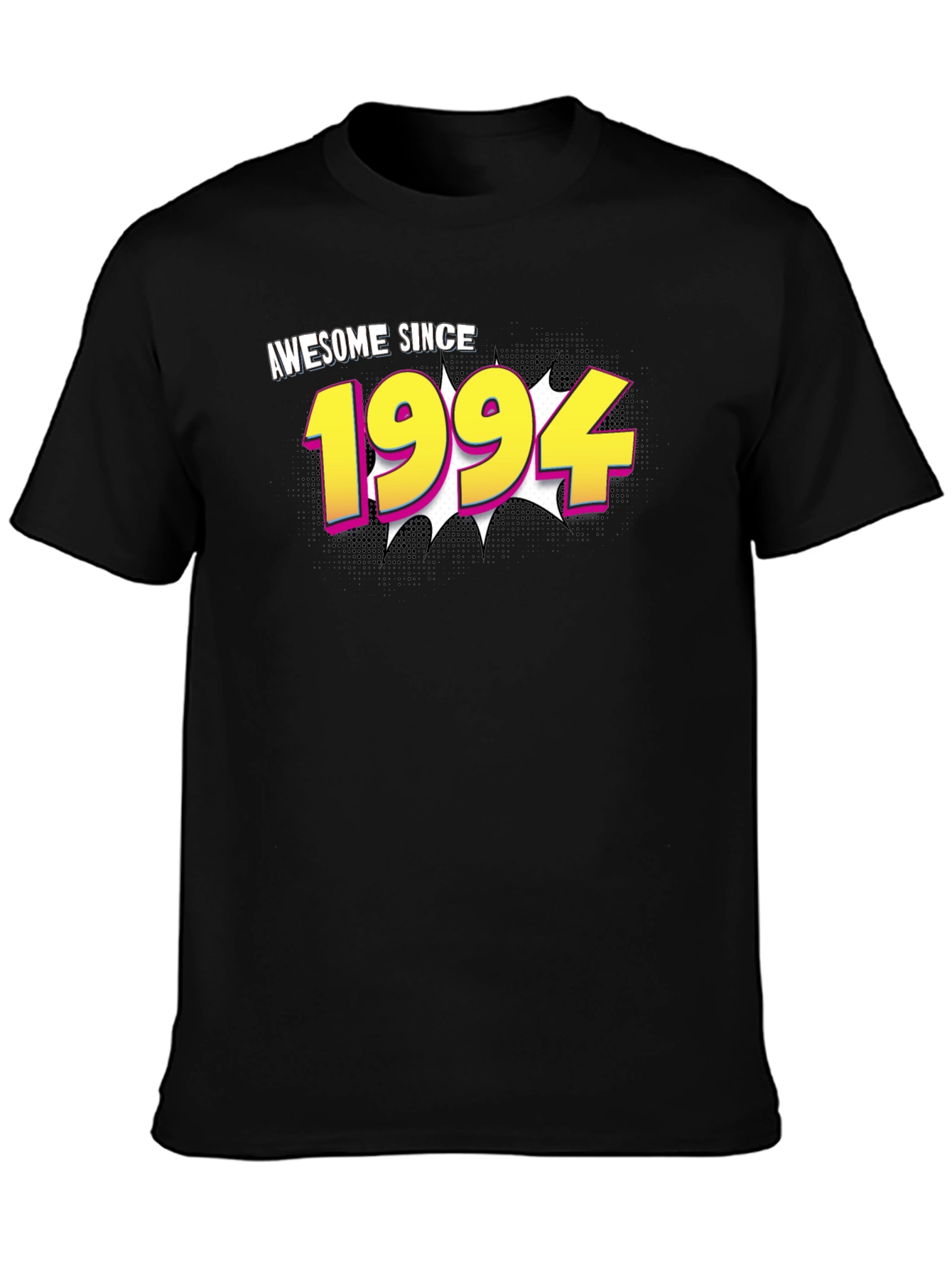 Black Awesome Since 1994 Black T-Shirt view 3