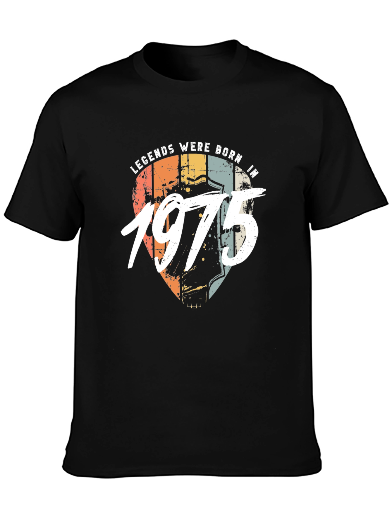 Black Legends Born in 1975 T-Shirt view 3