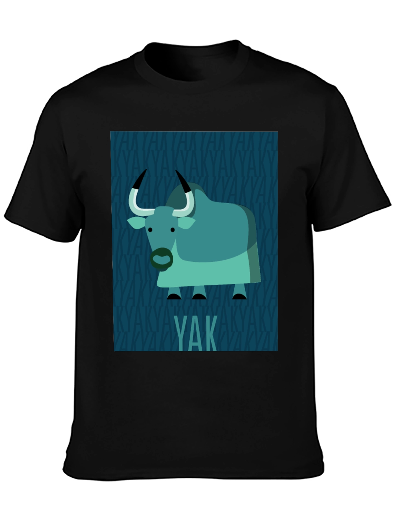 Black Yak Graphic Print T-Shirt - Black view 3