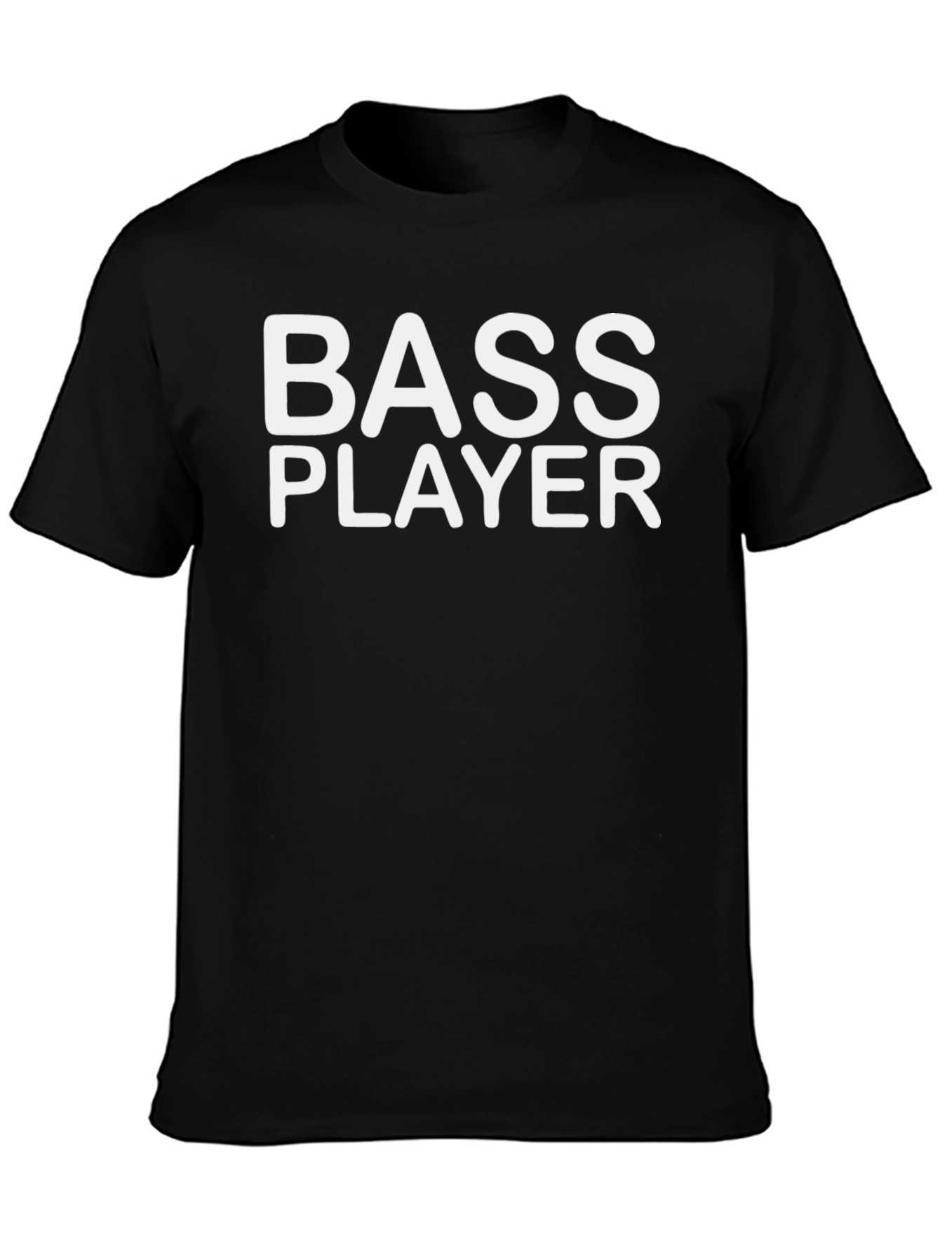 Black Bass Player T-Shirt - Musician Graphic Tee view 3