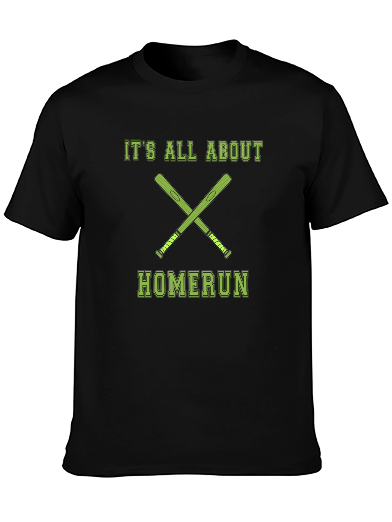 Black Homerun Baseball Graphic Tee view 3