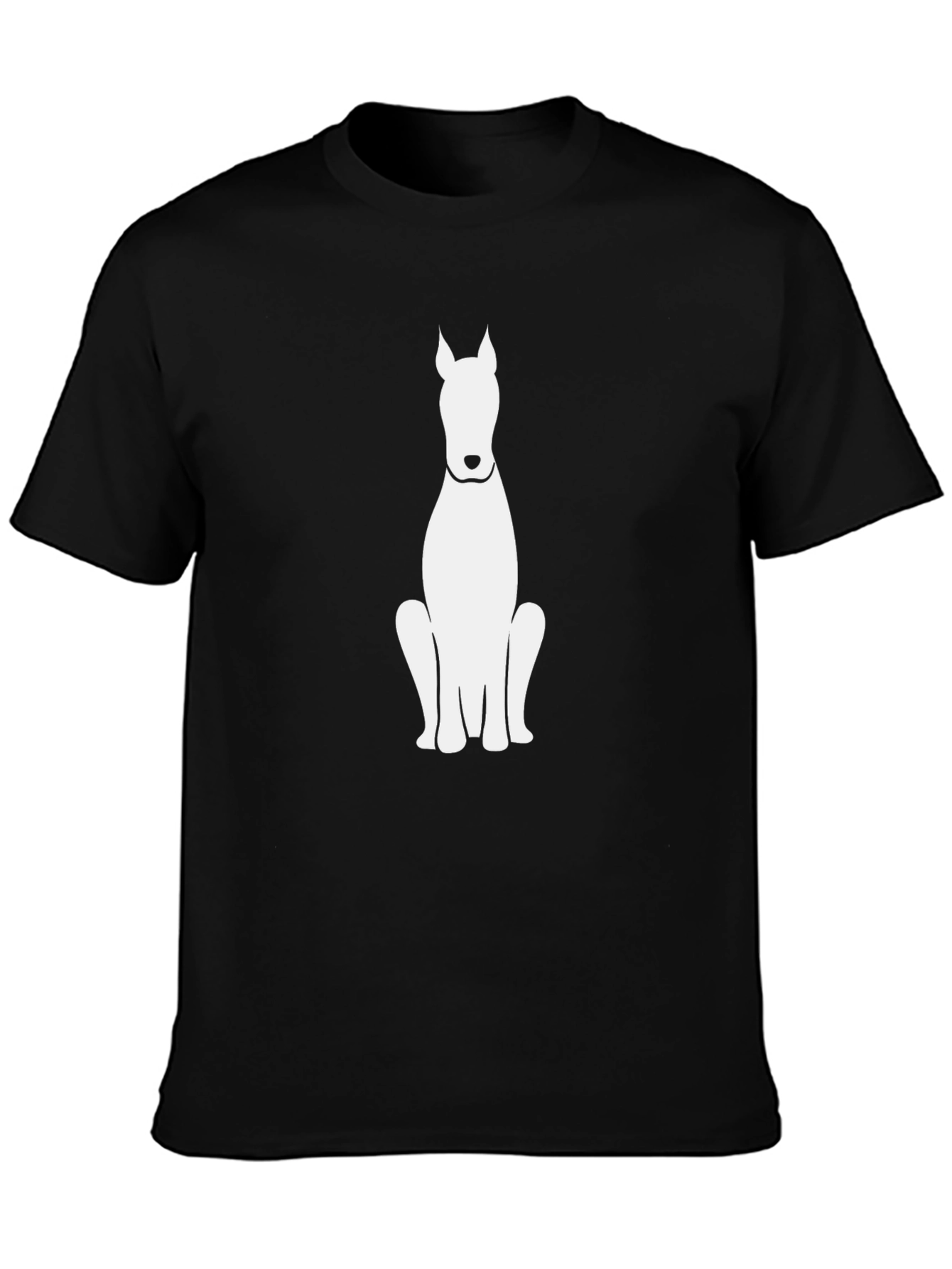 Black Dog Silhouette Graphic Tee - Casual Comfort view 3