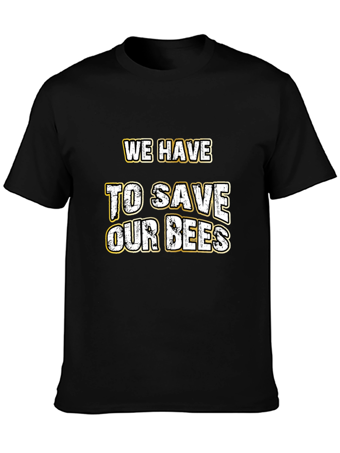 Black Save Our Bees Graphic Tee view 3