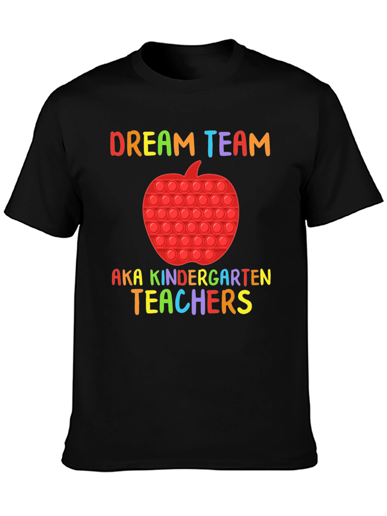 Black Dream Team Kindergarten Teachers T-Shirt view 3