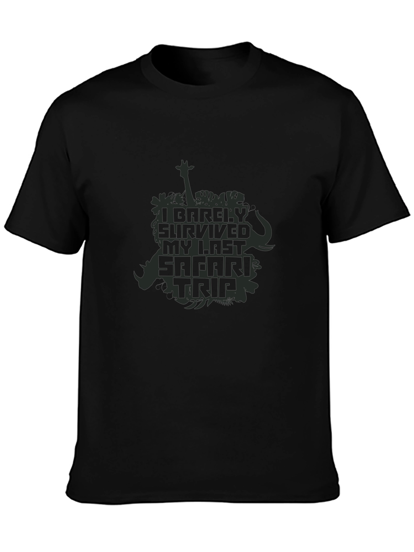 Black Safari Trip Survivor T-Shirt view 3