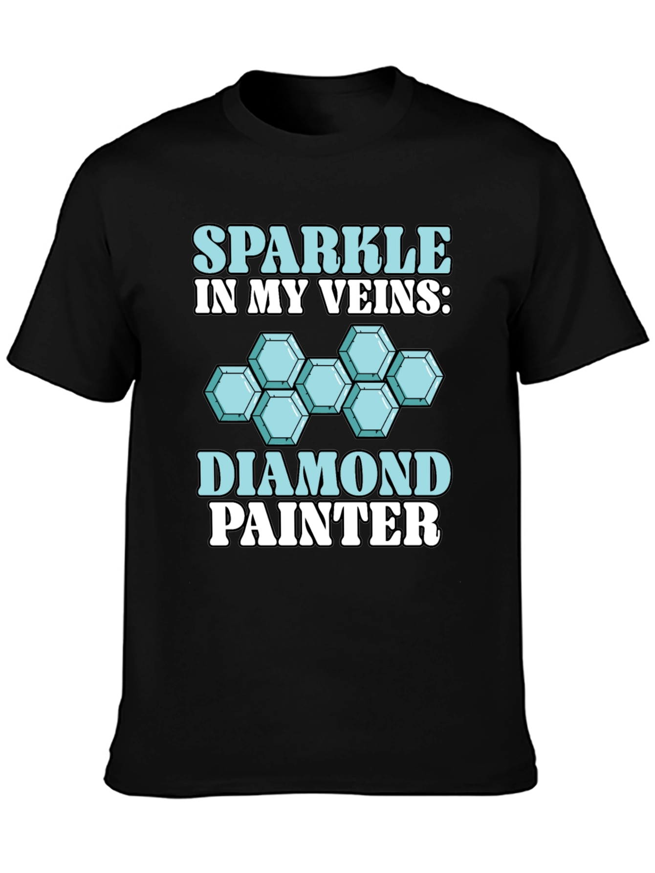 Diamond Painter T-Shirt: Sparkle in My Veins - 3