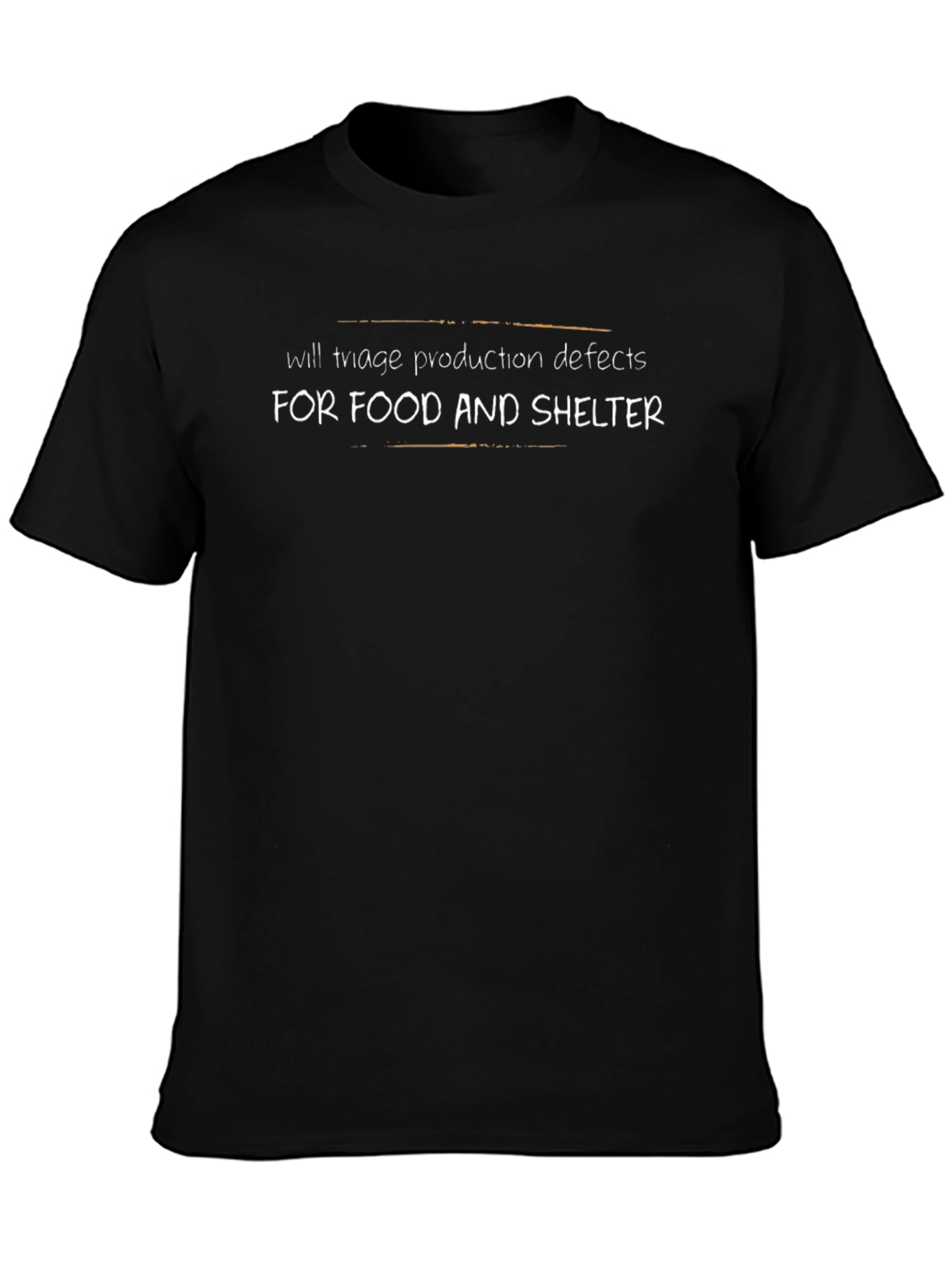 Black Will Triage For Food & Shelter T-Shirt view 3