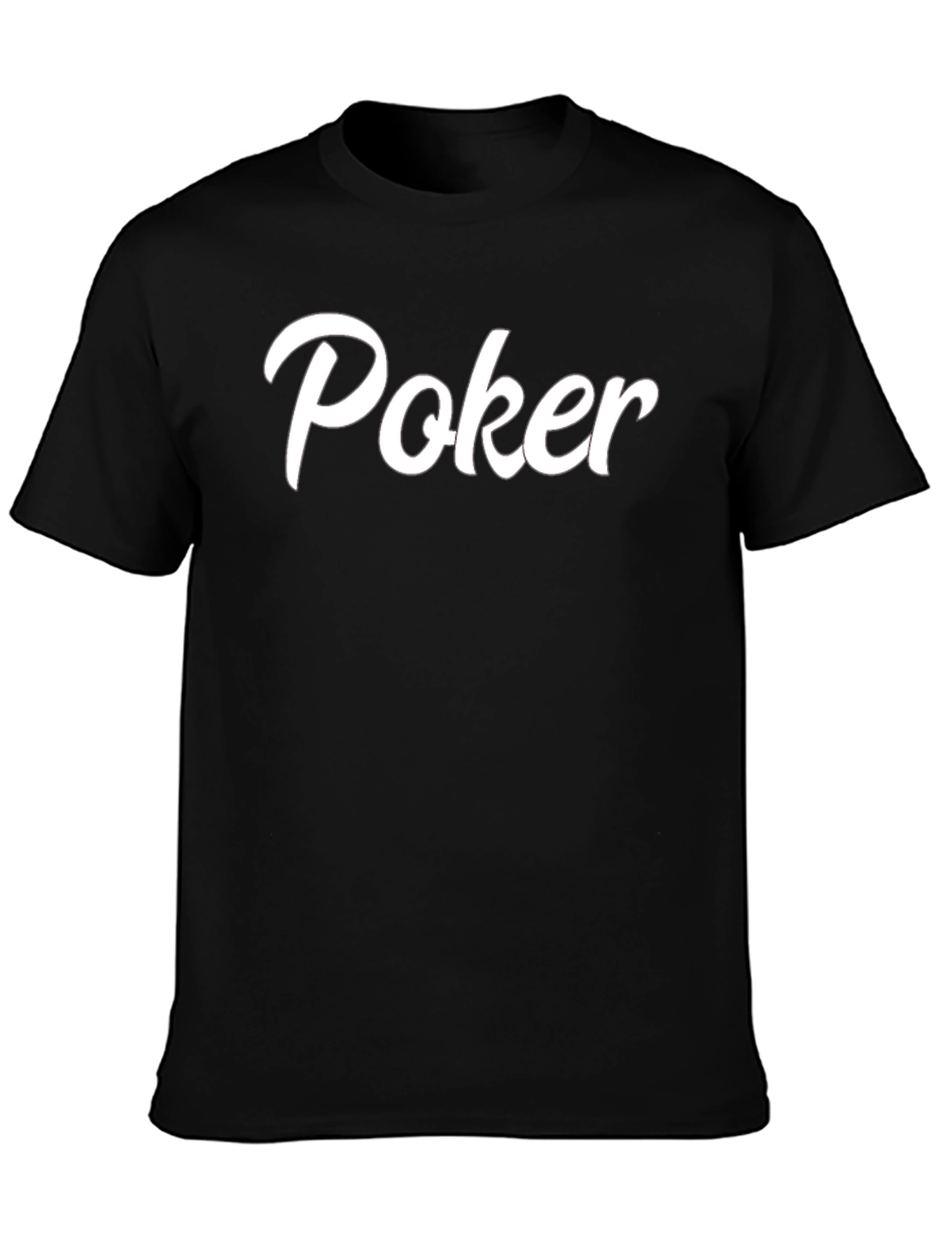 Black Poker T-Shirt - Classic Style, Comfortable Fit view 3