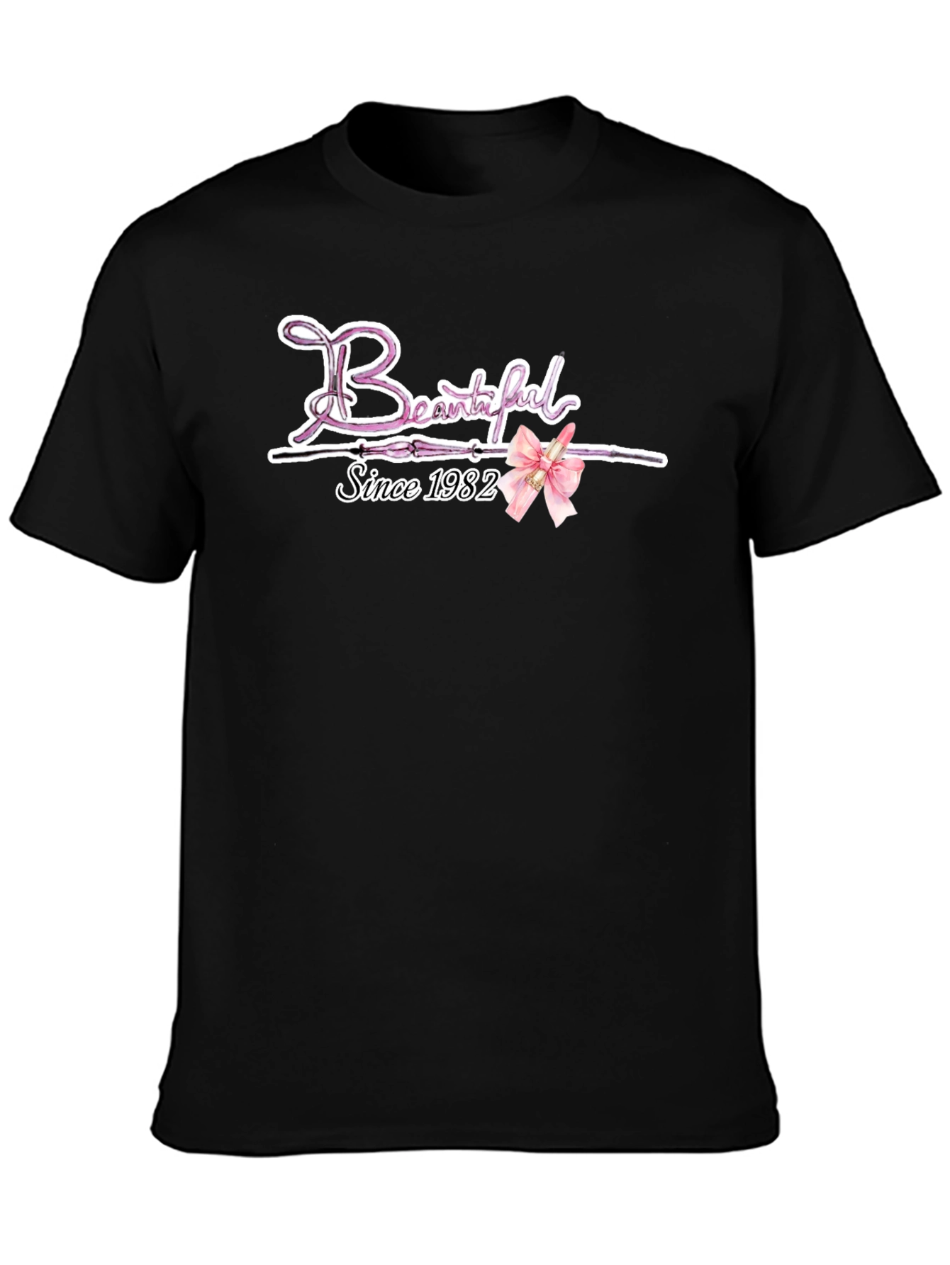 Black Beautiful Since 1982 Graphic T-Shirt view 3