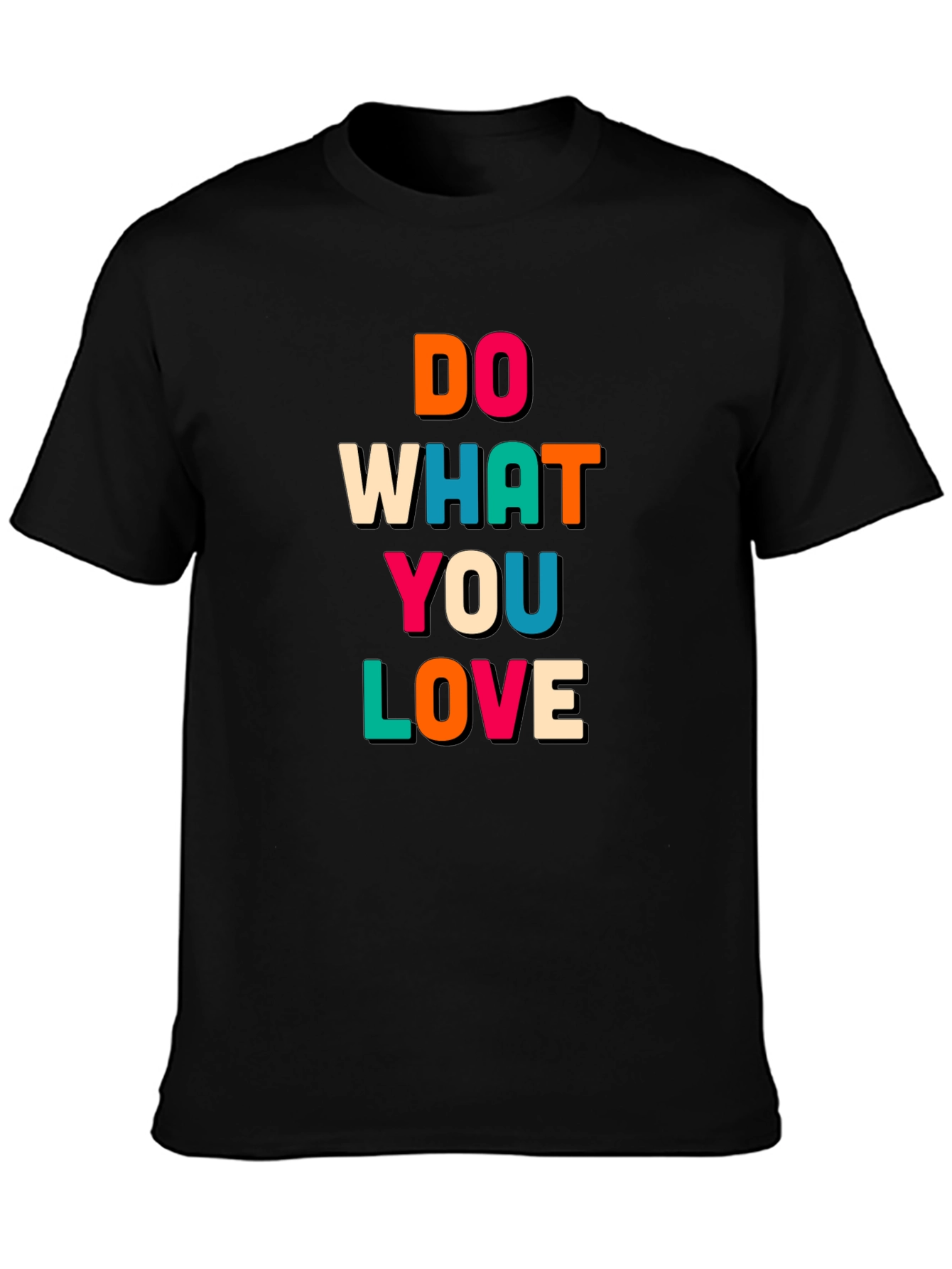 Black Do What You Love Graphic Tee - Black T-Shirt view 3