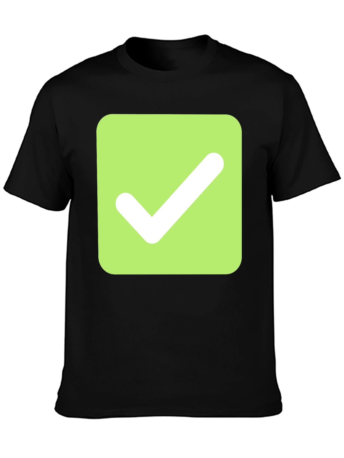 Black Checkmark Graphic Tee - Modern & Stylish view 3