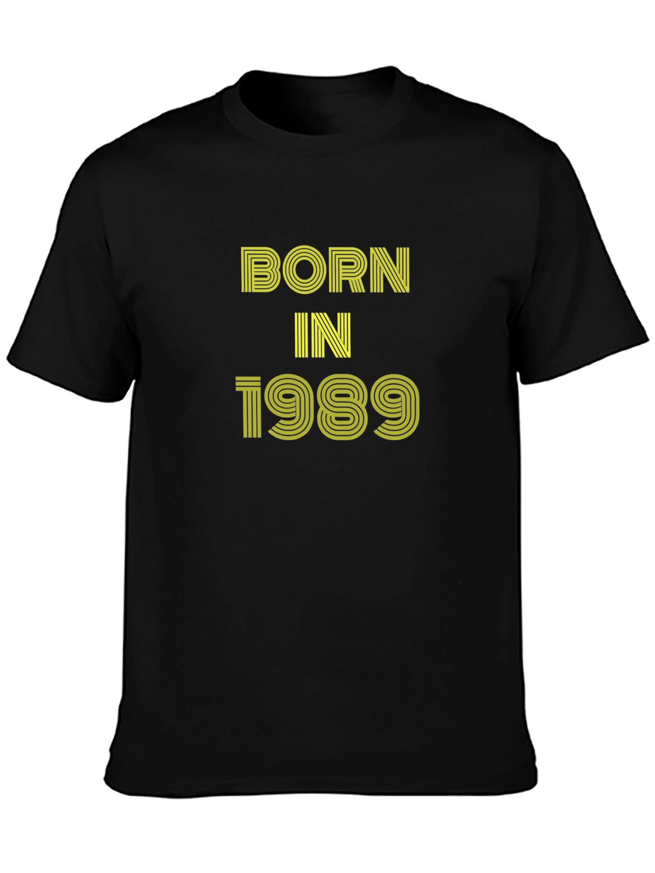 Black Born in 1989 Black Graphic Tee view 3