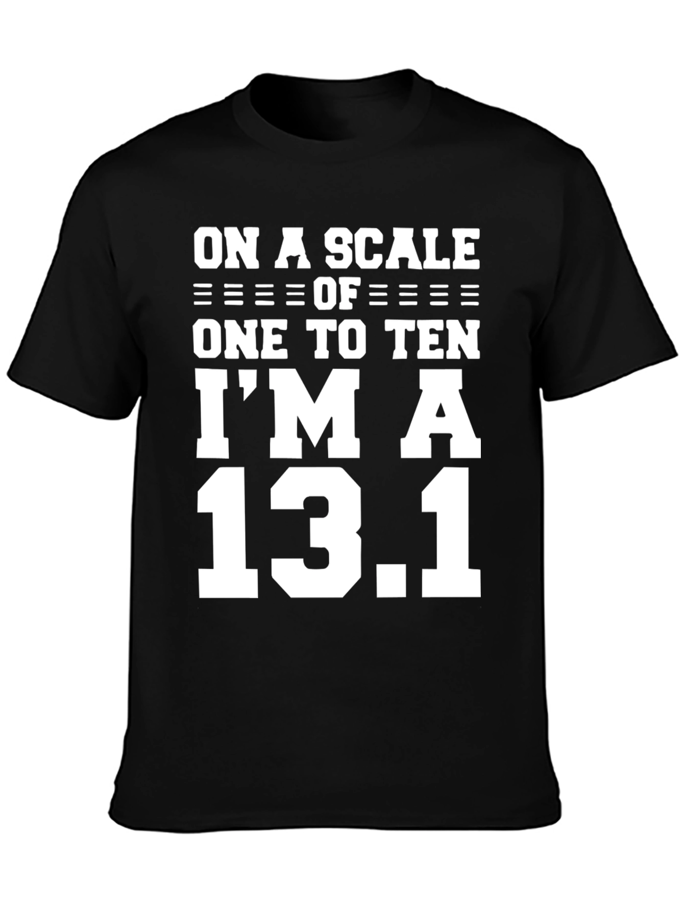 Black 13.1 Half Marathon T-Shirt - Funny Runner Tee view 3