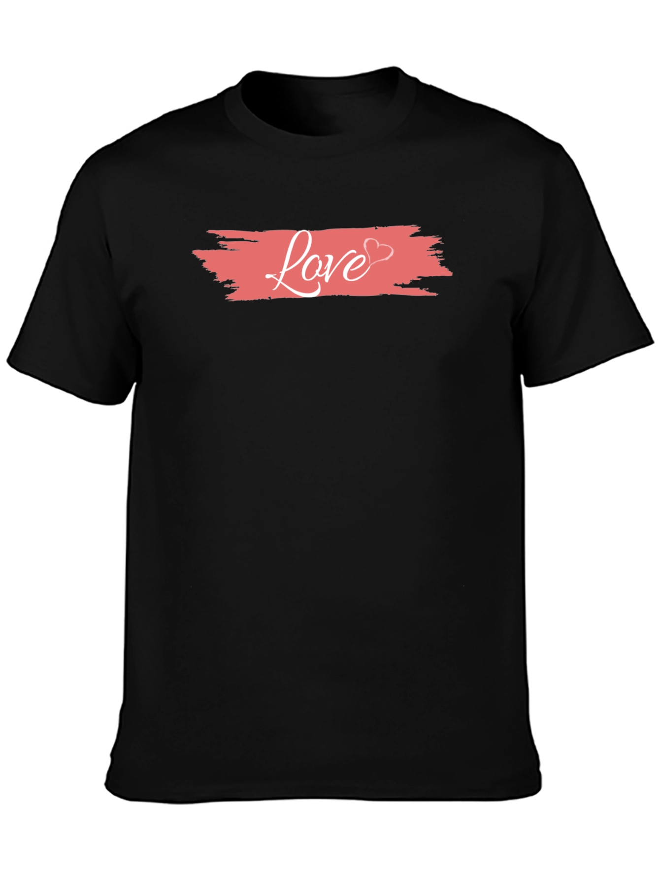 Black Love Graphic Black T-Shirt view 3