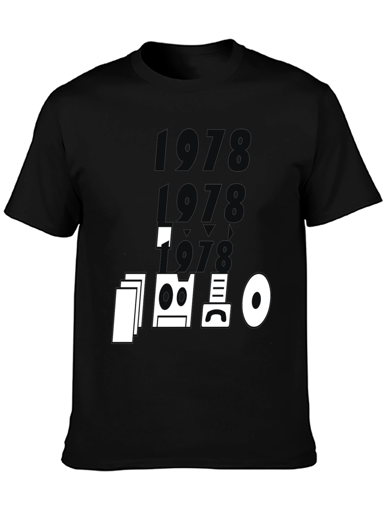 Black Retro 1978 Graphic T-Shirt - Unique Design view 3