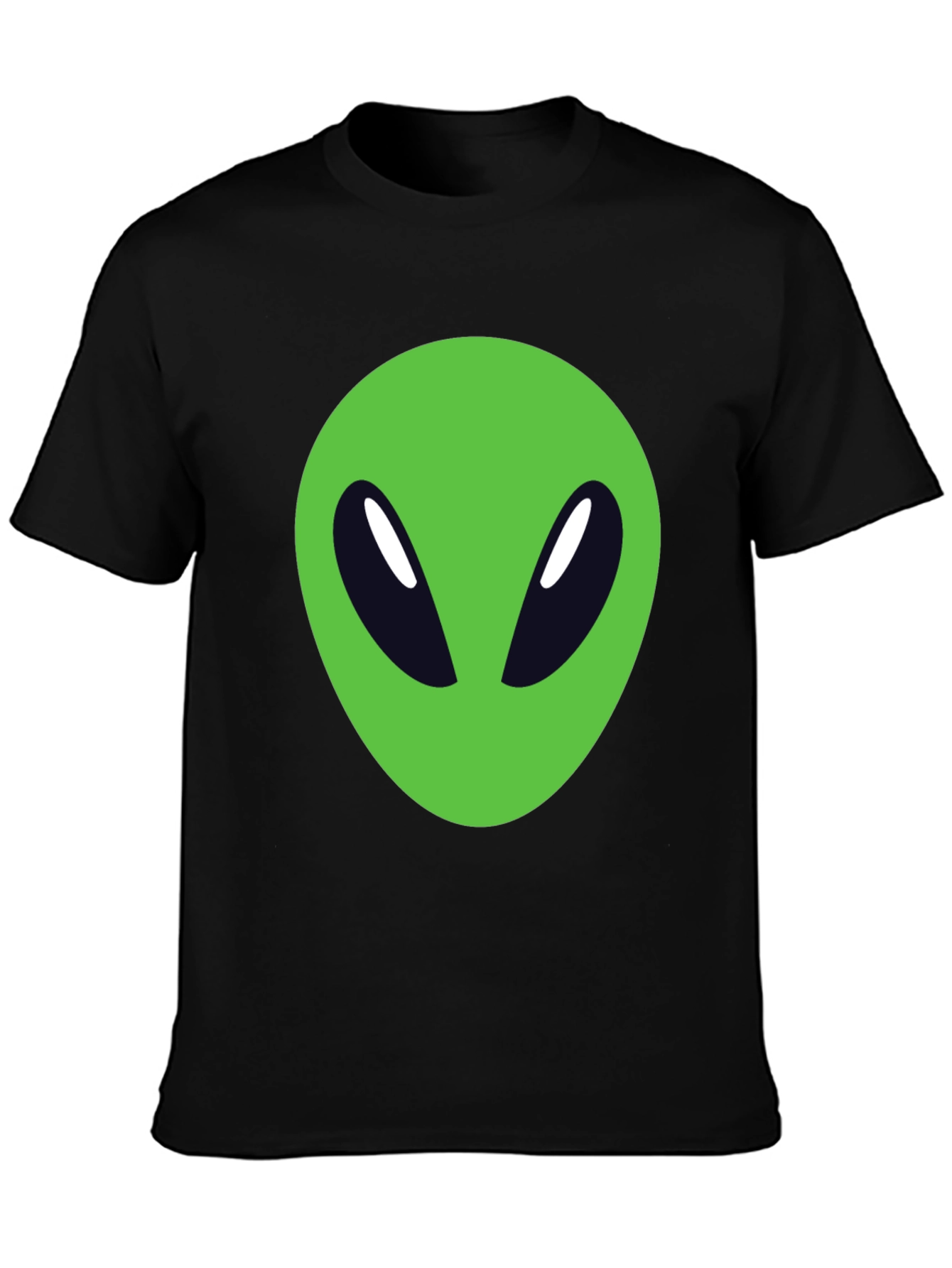 Black Alien Graphic Tee - Black Cotton Blend view 3