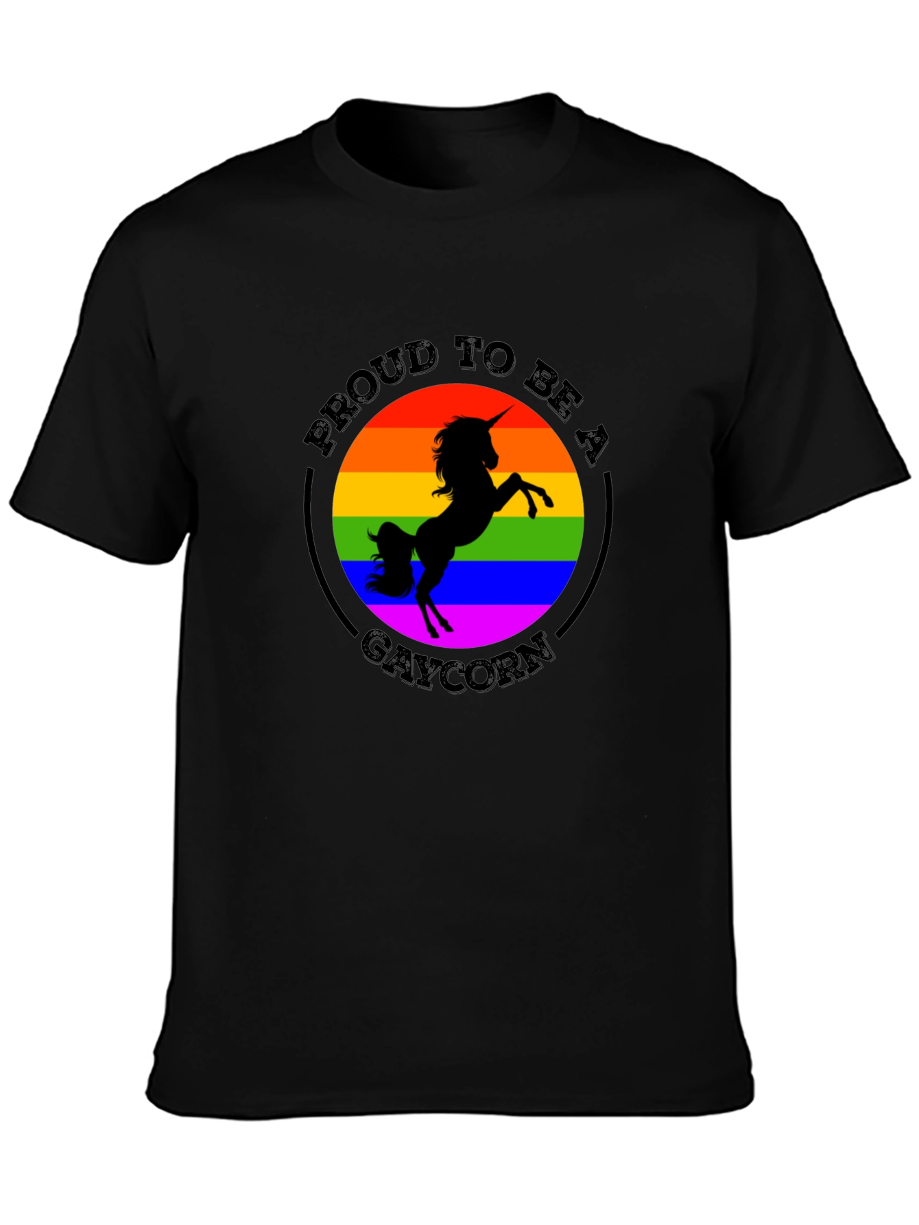 Gaycorn Pride T-Shirt - Rainbow Unicorn Tee - 3