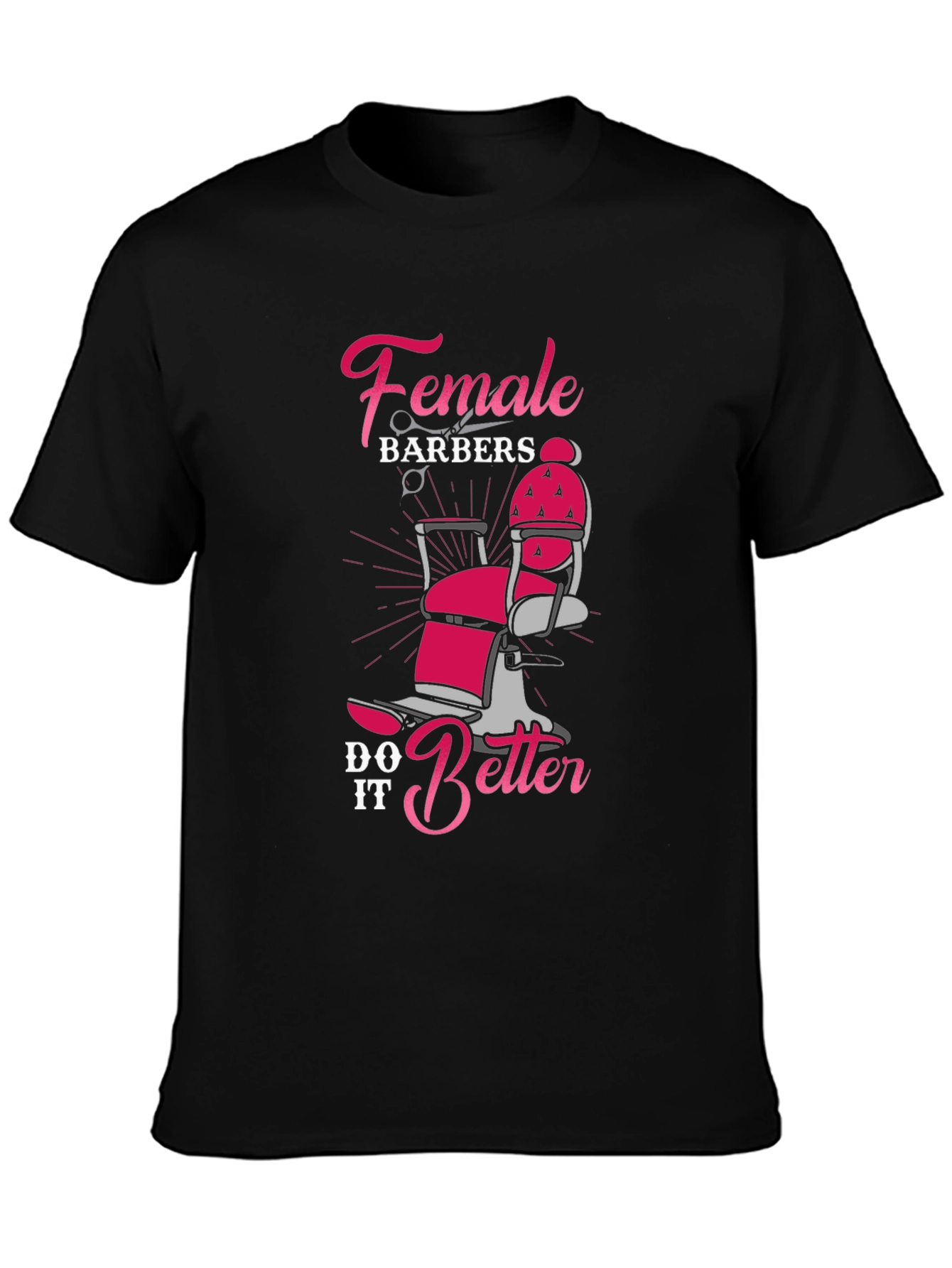 Black Female Barbers Do It Better T-Shirt view 3